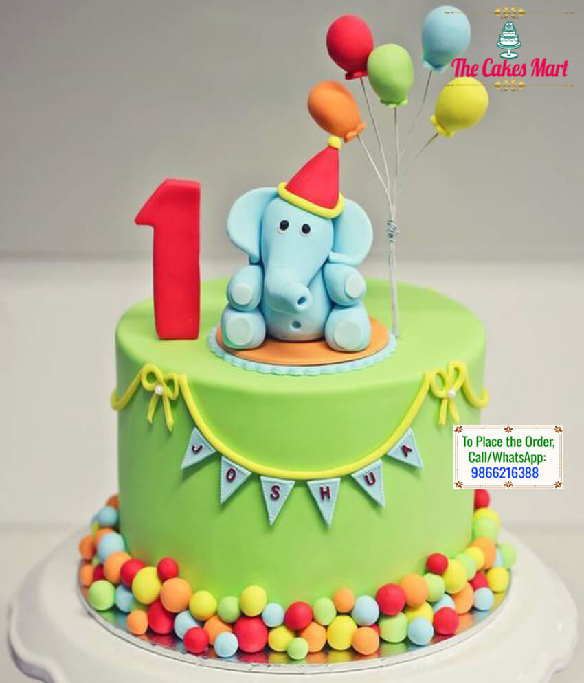 Elephant Theme Cake
