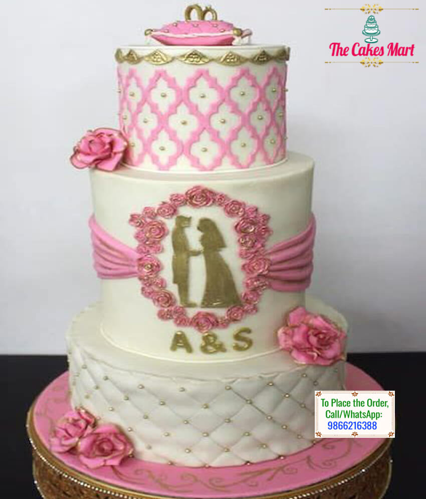 3 Tier Engagement Cake 01