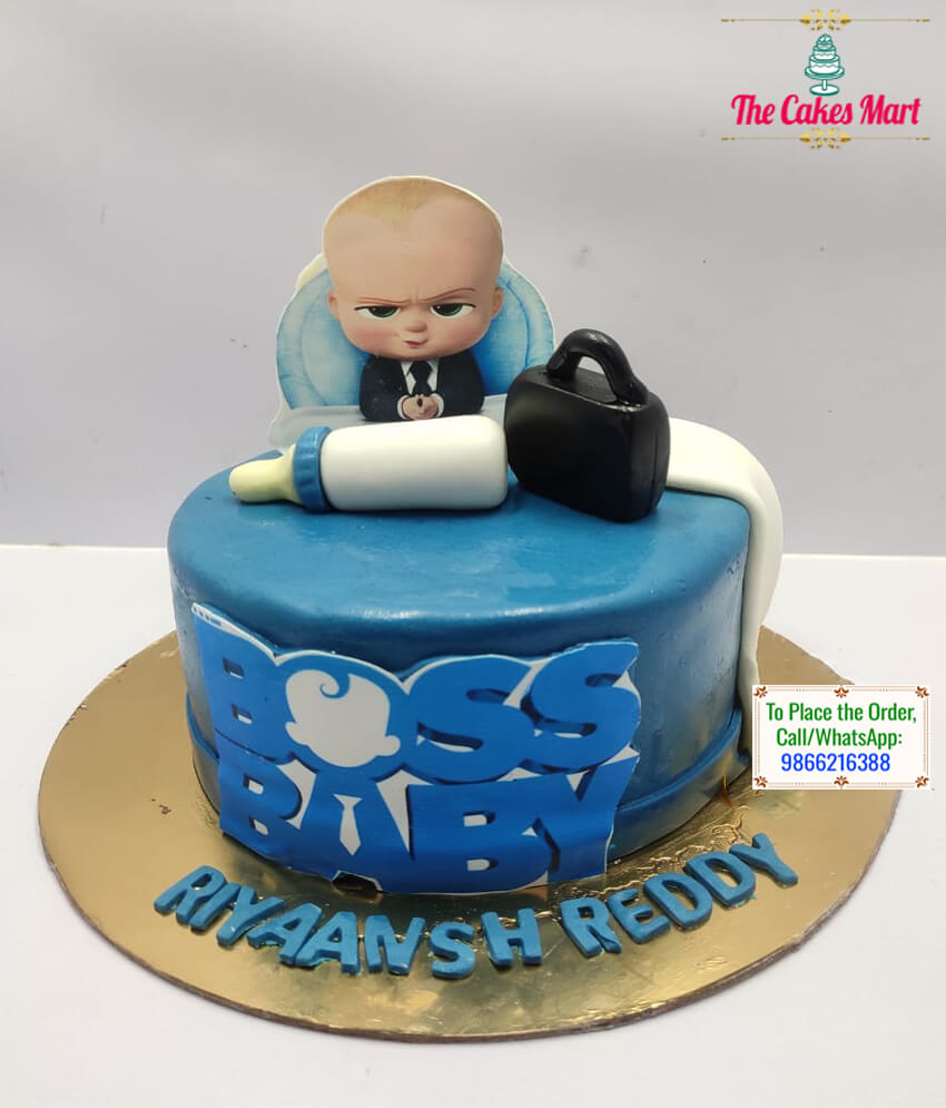 Boss Baby Theme Cake 01