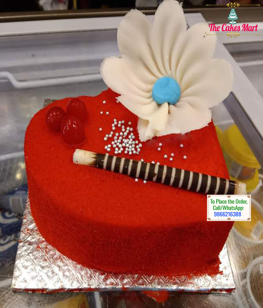 Heart Shaped Red Velvet Cake 01