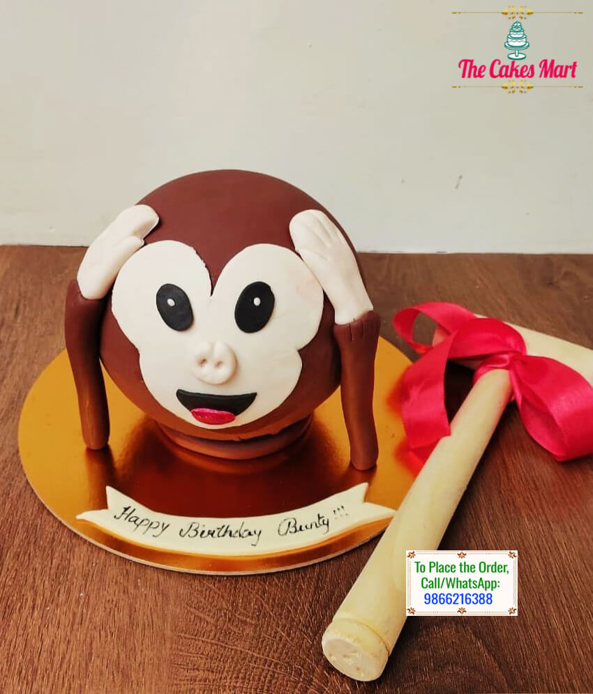 Monkey Pinata Cake